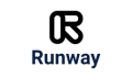 Runway logo with stylized R design.